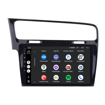 Volkswagen Golf 7 - Zwart | Autoradio | CarPlay & Android Auto | Android 15.0 | 2013 t/m 2020
