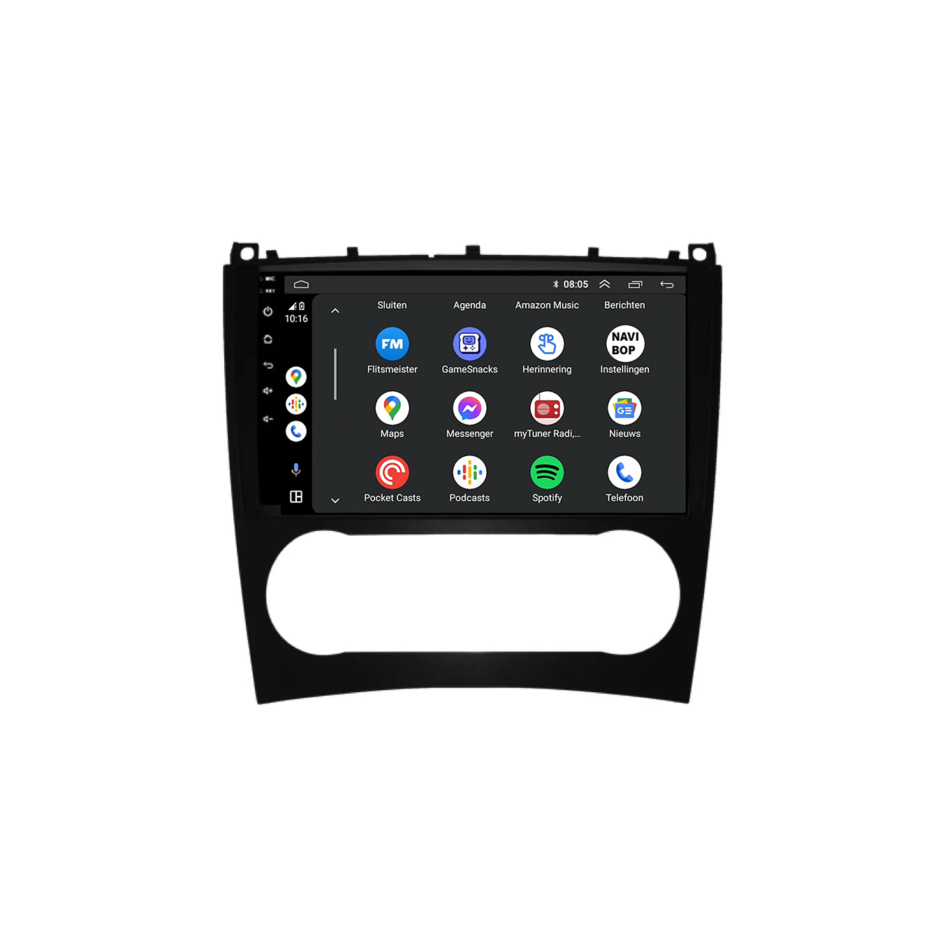 Mercedes CLC-klasse | Autoradio | CarPlay & Android Auto | Android 15.0 | 2005 t/m 2011