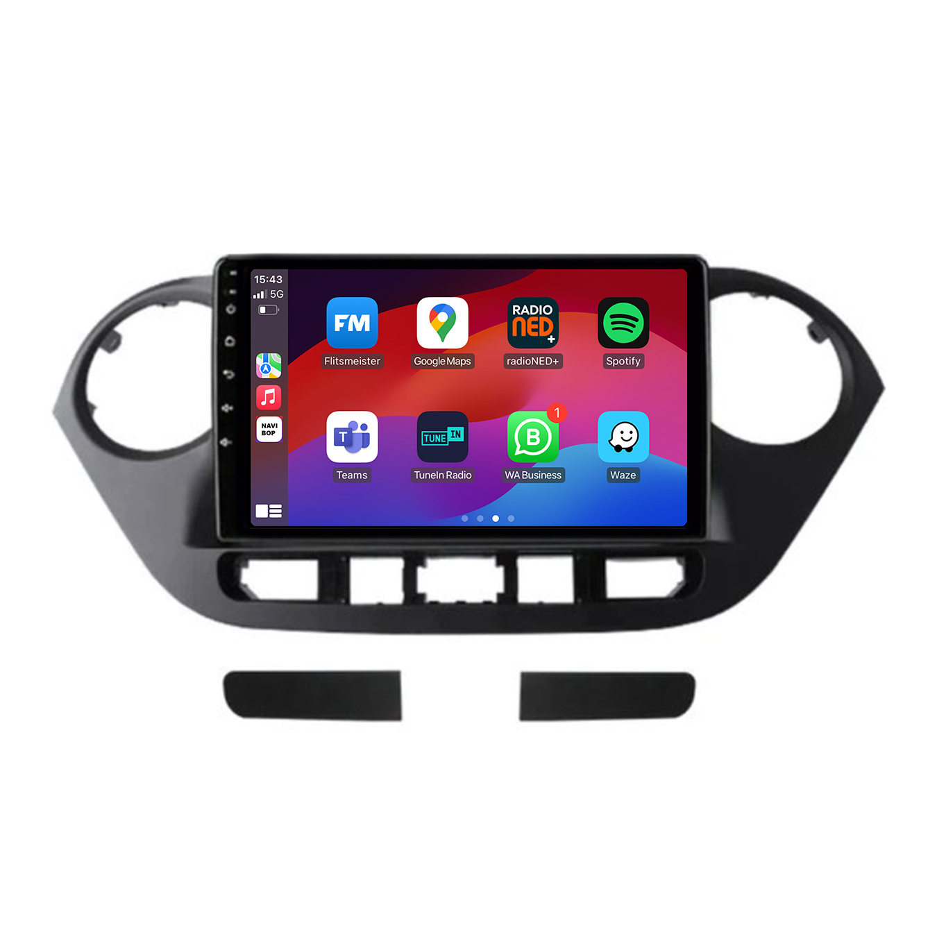 Hyundai I10 | Autoradio | CarPlay & Android Auto | Android 15.0 | 2014 t/m 2017
