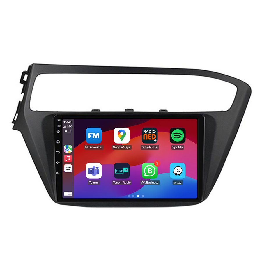 Hyundai I20 | Autoradio | CarPlay & Android Auto | Android 15.0 | 2015 t/m 2019