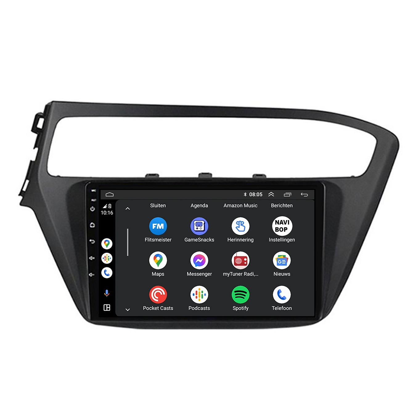 Hyundai I20 | Autoradio | CarPlay & Android Auto | Android 15.0 | 2015 t/m 2019