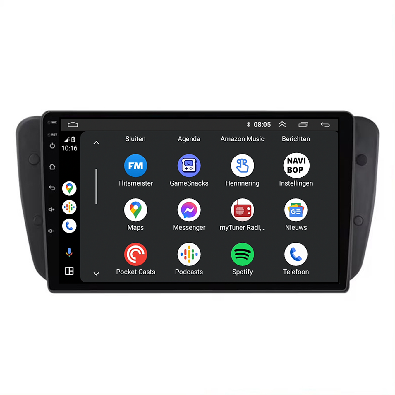 Seat Ibiza | Autoradio | CarPlay & Android Auto | Android 15.0 | 2009 t/m 2013