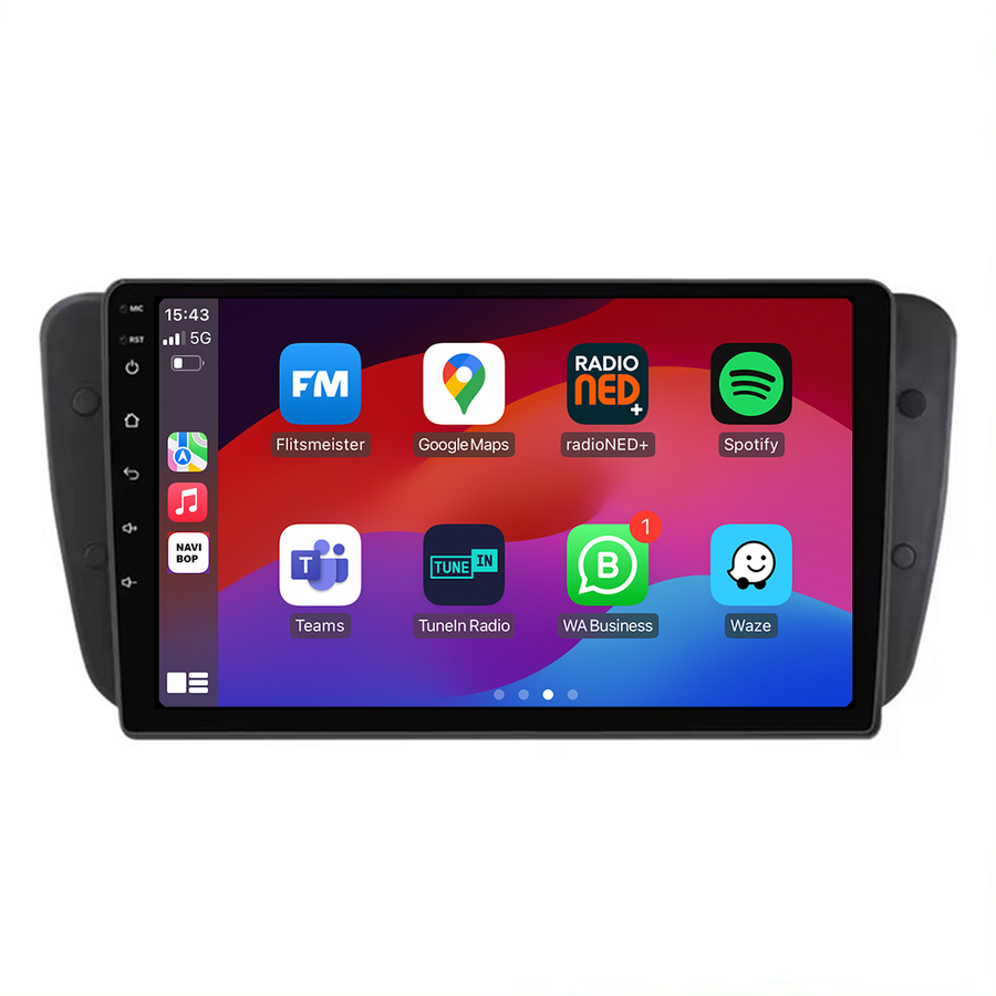 Seat Ibiza | Autoradio | CarPlay & Android Auto | Android 15.0 | 2009 t/m 2013
