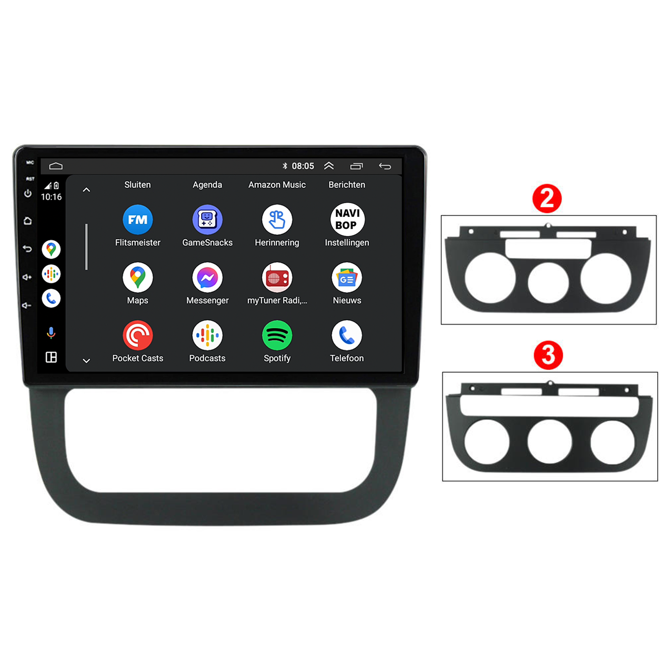 Volkswagen Jetta | Autoradio | CarPlay & Android Auto | Android 15.0 | 2015 t/m 2022