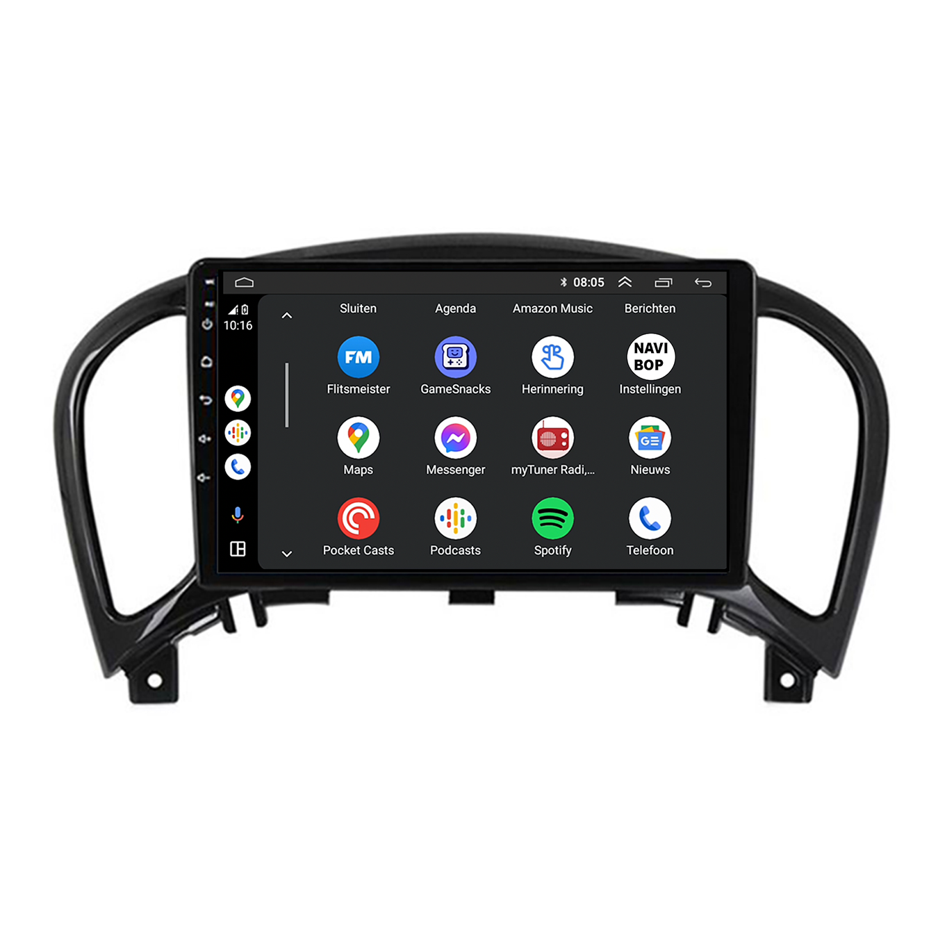 Nissan Juke  | Autoradio | CarPlay & Android Auto | Android 15.0 | 2010 t/m 2019