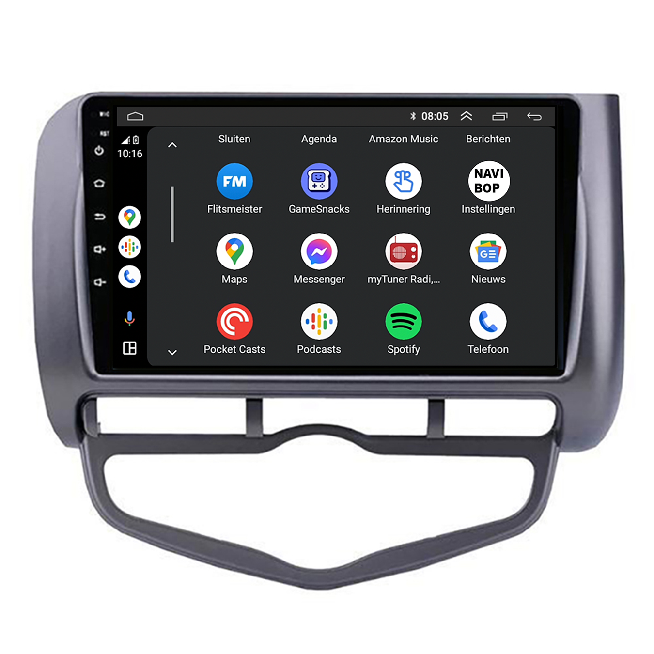 Honda Jazz | Autoradio | CarPlay & Android Auto | Android 15.0 | 2002 t/m 2008