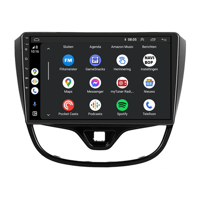 Opel Karl | Autoradio | CarPlay & Android Auto | Android 15.0 | 2015 t/m 2020