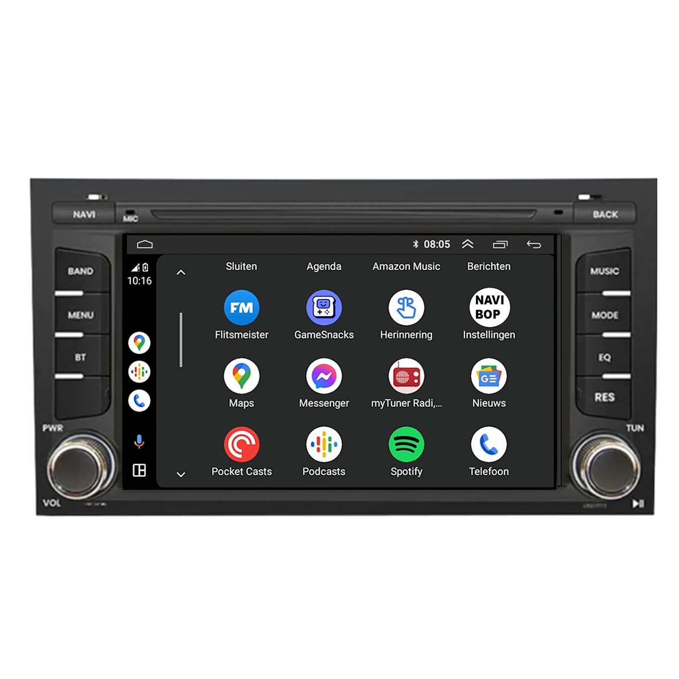 Seat Leon | Autoradio | CarPlay & Android Auto | Android 15.0 | 2005 t/m 2012