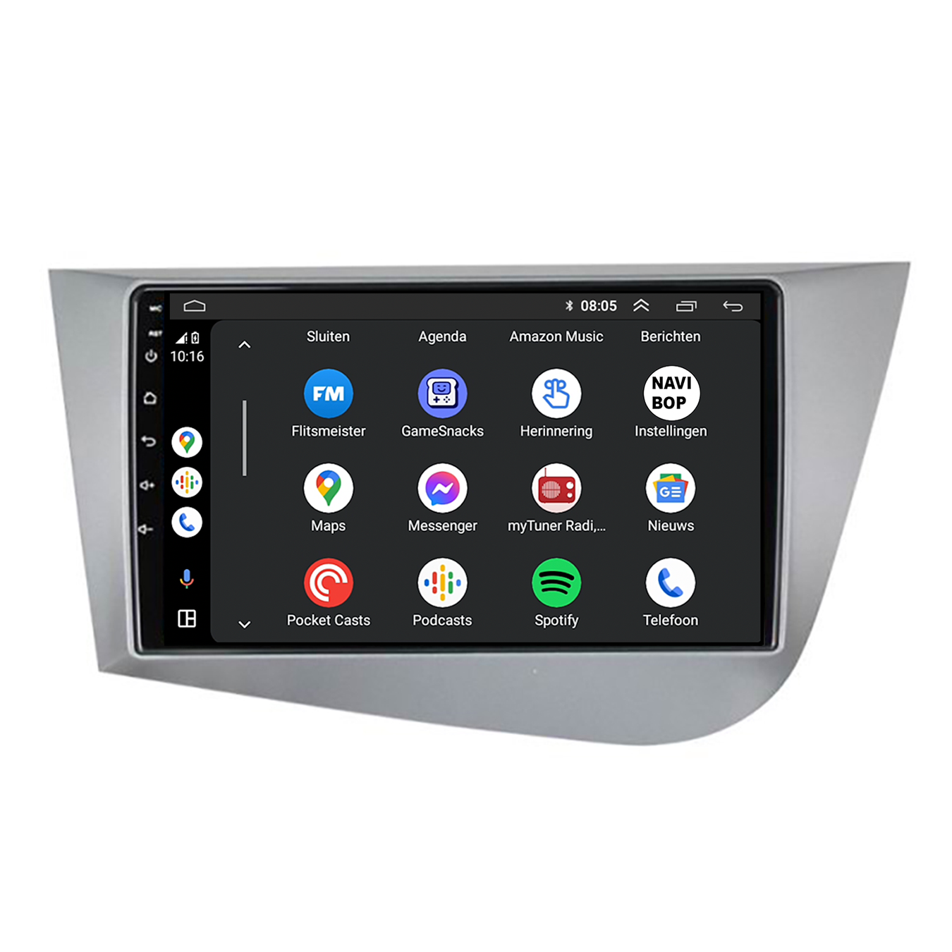 Seat Leon | Autoradio | CarPlay & Android Auto | Android 15.0 | 2005 t/m 2012
