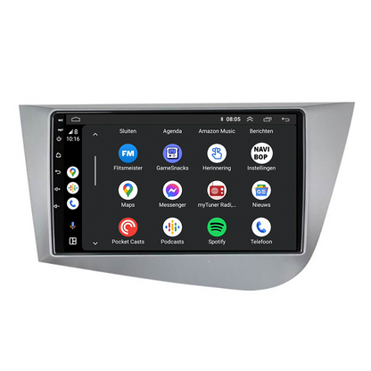 Seat Leon | Autoradio | CarPlay & Android Auto | Android 15.0 | 2005 t/m 2012