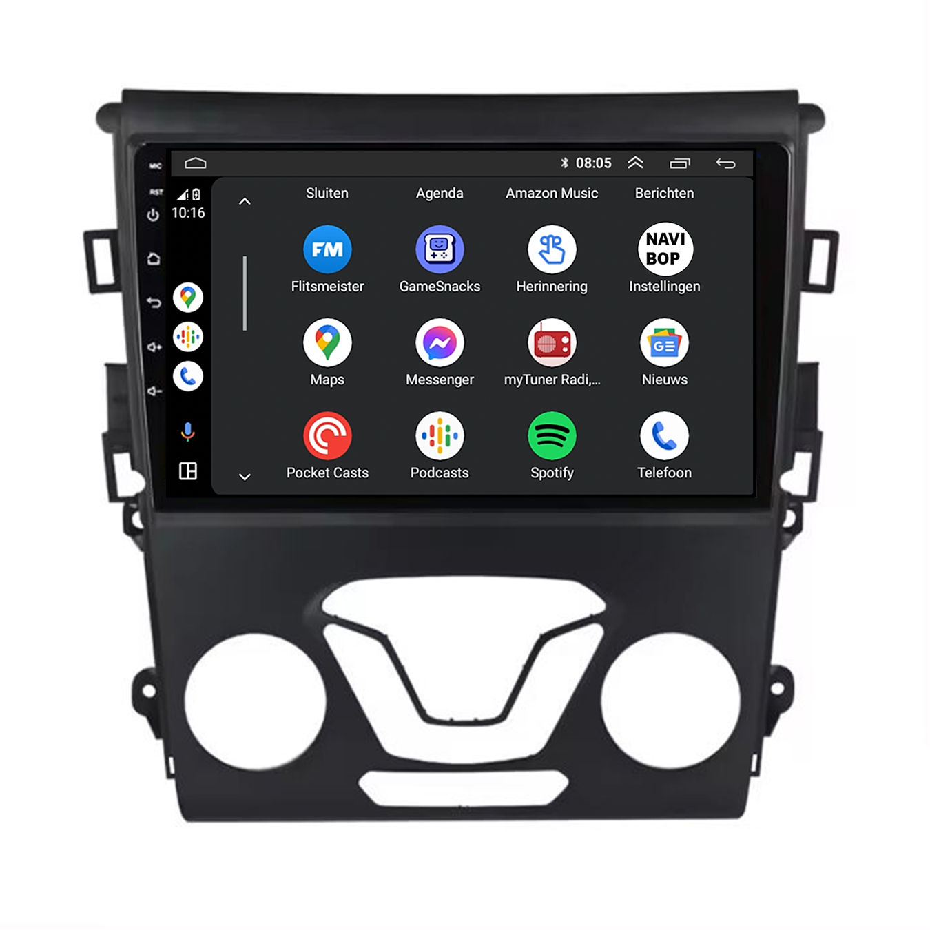 Ford Mondeo | Autoradio | CarPlay & Android Auto | Android 15.0 | 2007 t/m 2010