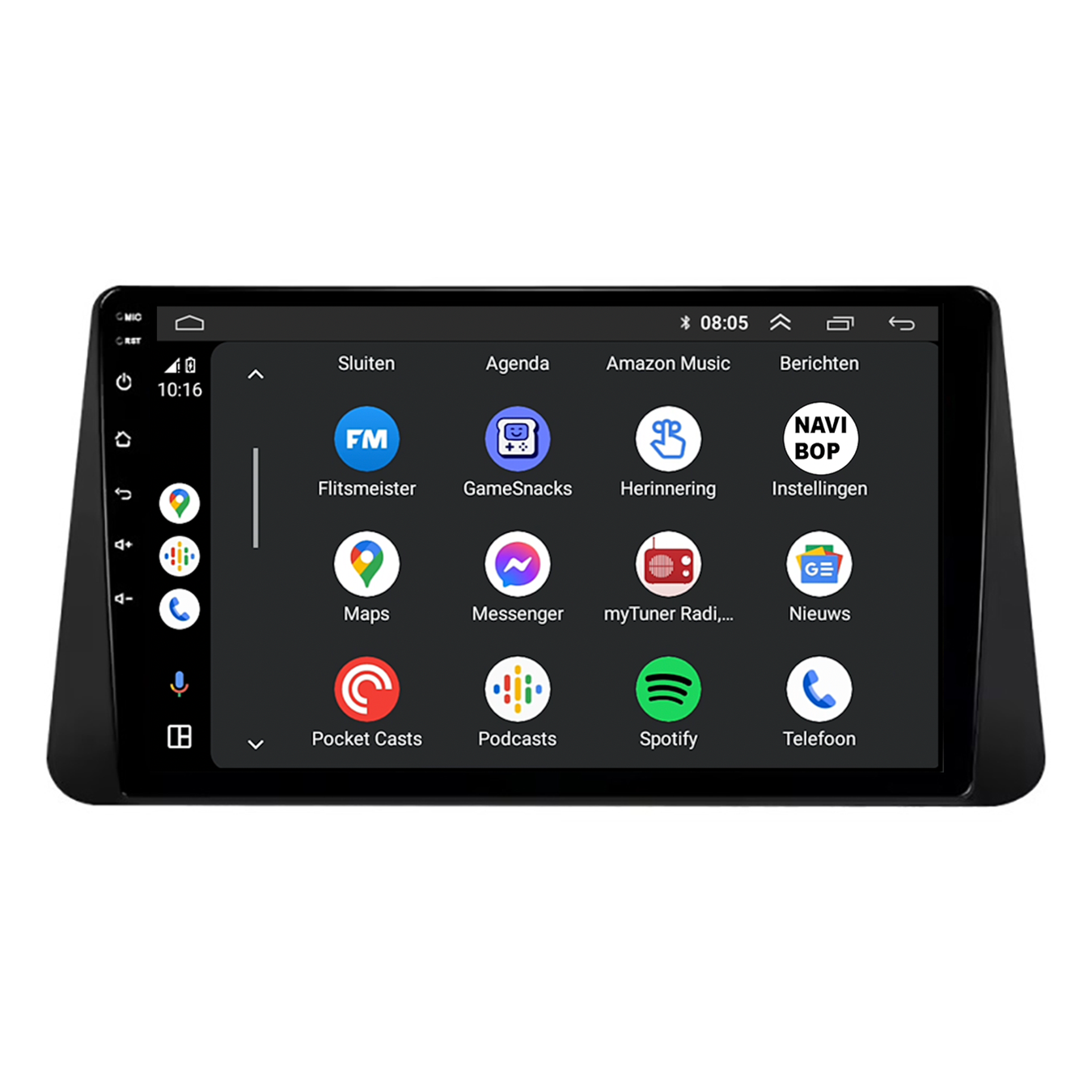 Nissan Micra | Autoradio | CarPlay & Android Auto | Android 15.0 | 2017 t/m 2021