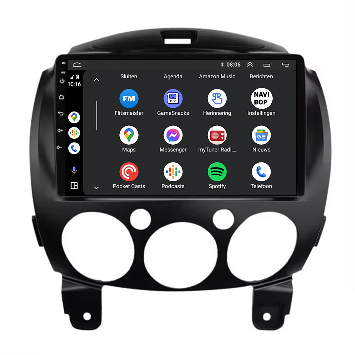 Mazda 2  | Autoradio | CarPlay & Android Auto | Android 15.0 | 2007 t/m 2014