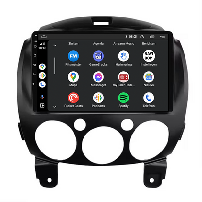 Mazda 2  | Autoradio | CarPlay & Android Auto | Android 15.0 | 2007 t/m 2014