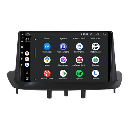 Renault Megane 3 | Autoradio | CarPlay & Android Auto | Android 15.0 | 2008 t/m 2015