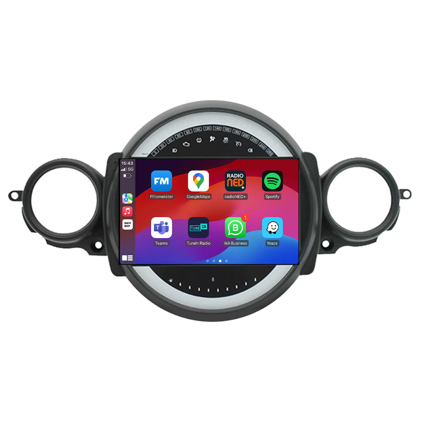 Mini Cooper R60 | Autoradio | CarPlay & Android Auto | Android 15.0 | 2006 t/m 2017