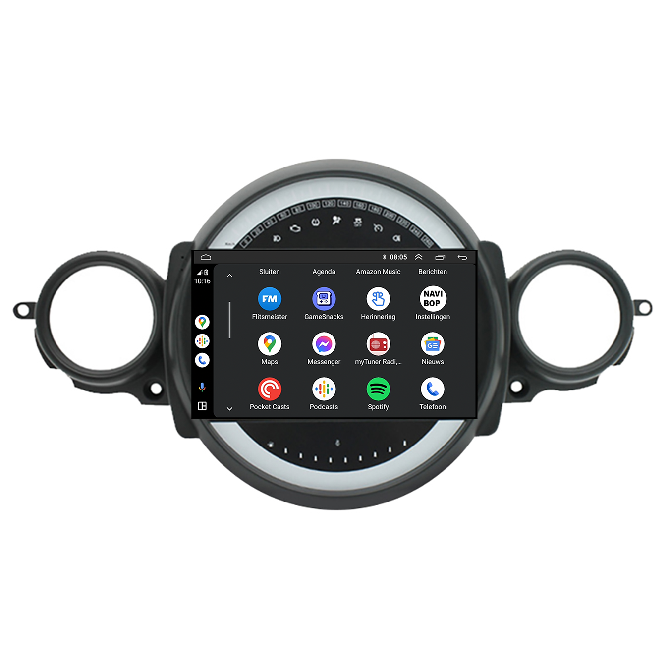 Mini Cooper R60 | Autoradio | CarPlay & Android Auto | Android 15.0 | 2006 t/m 2017