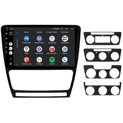 Skoda Octavia | Autoradio | CarPlay & Android Auto | Android 15.0 | 2007 t/m 2013