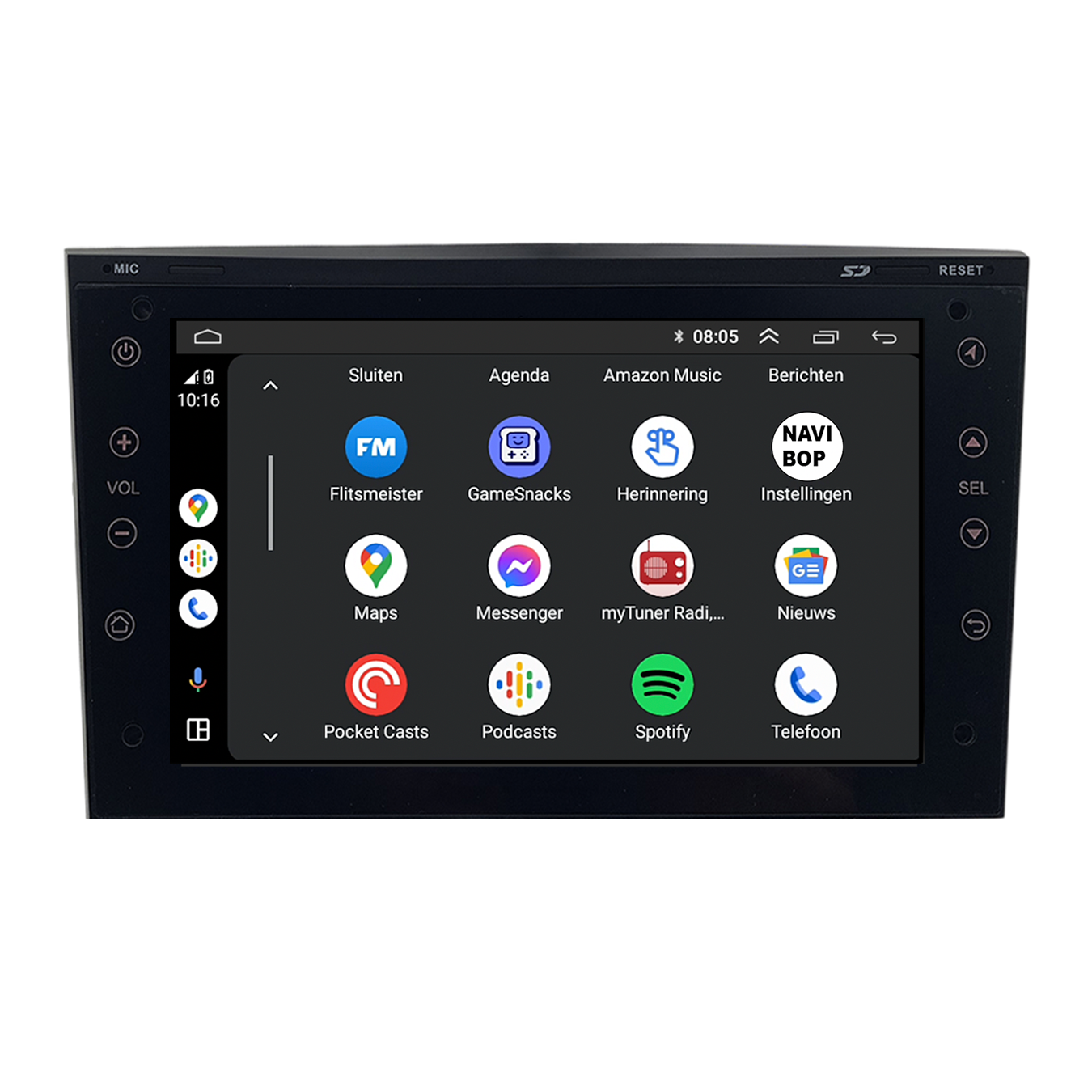Opel Tigra - (2004 t/m 2009) | 7 inch Android 15.0 CarPlay autoradio | Draadloos CarPlay & Android Auto | 2GB RAM + 32GB | Externe microfoon | Bluetooth & WiFi | Bouwjaar 2004 t/m 2009