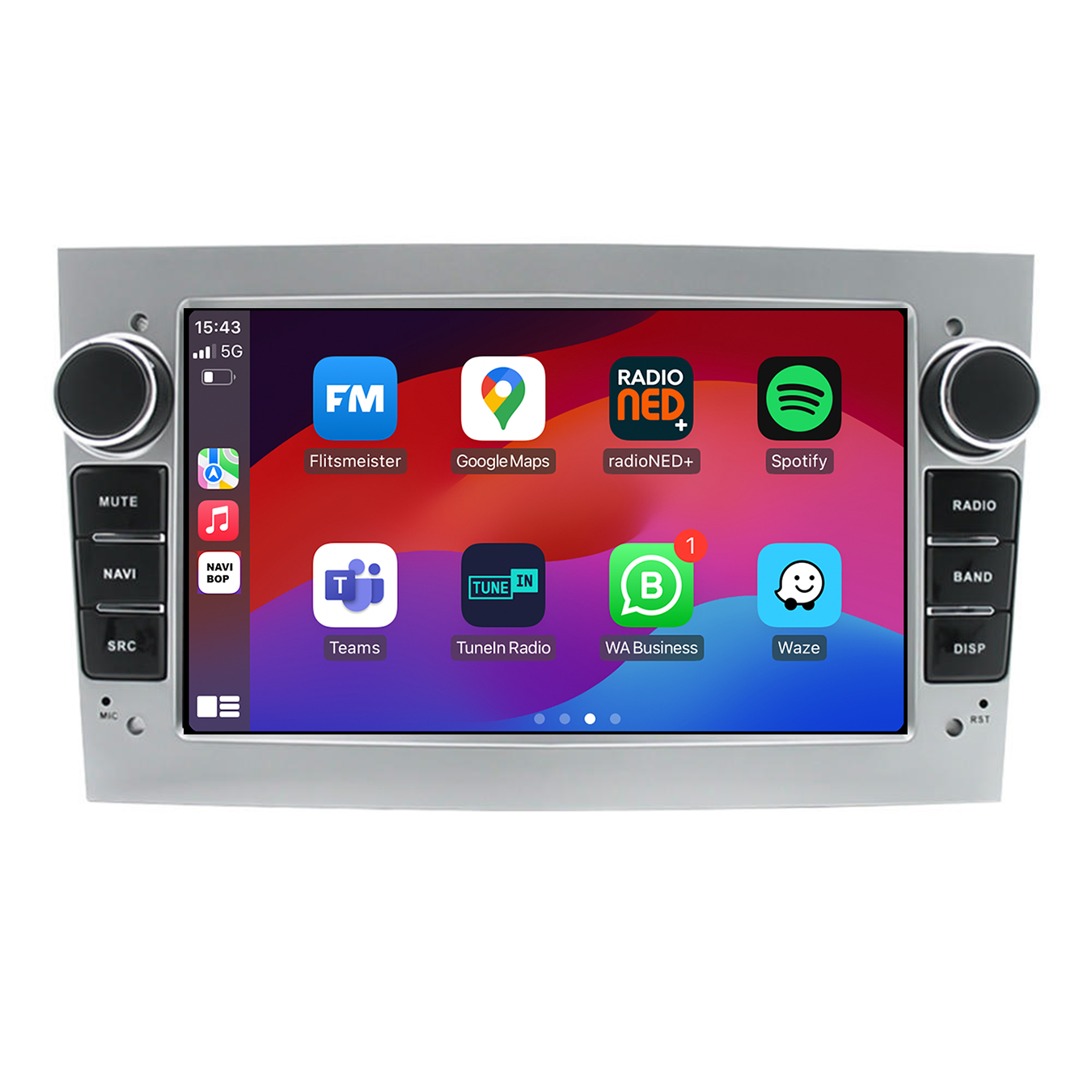 Opel Antara - Zilver | Autoradio | CarPlay & Android Auto | Android 15.0 | 2006 t/m 2012