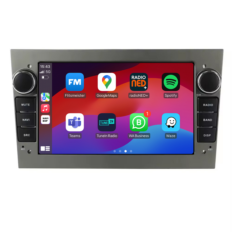 Opel Agila - Grijs | Autoradio | CarPlay & Android Auto | Android 15.0 | 2003 t/m 2010