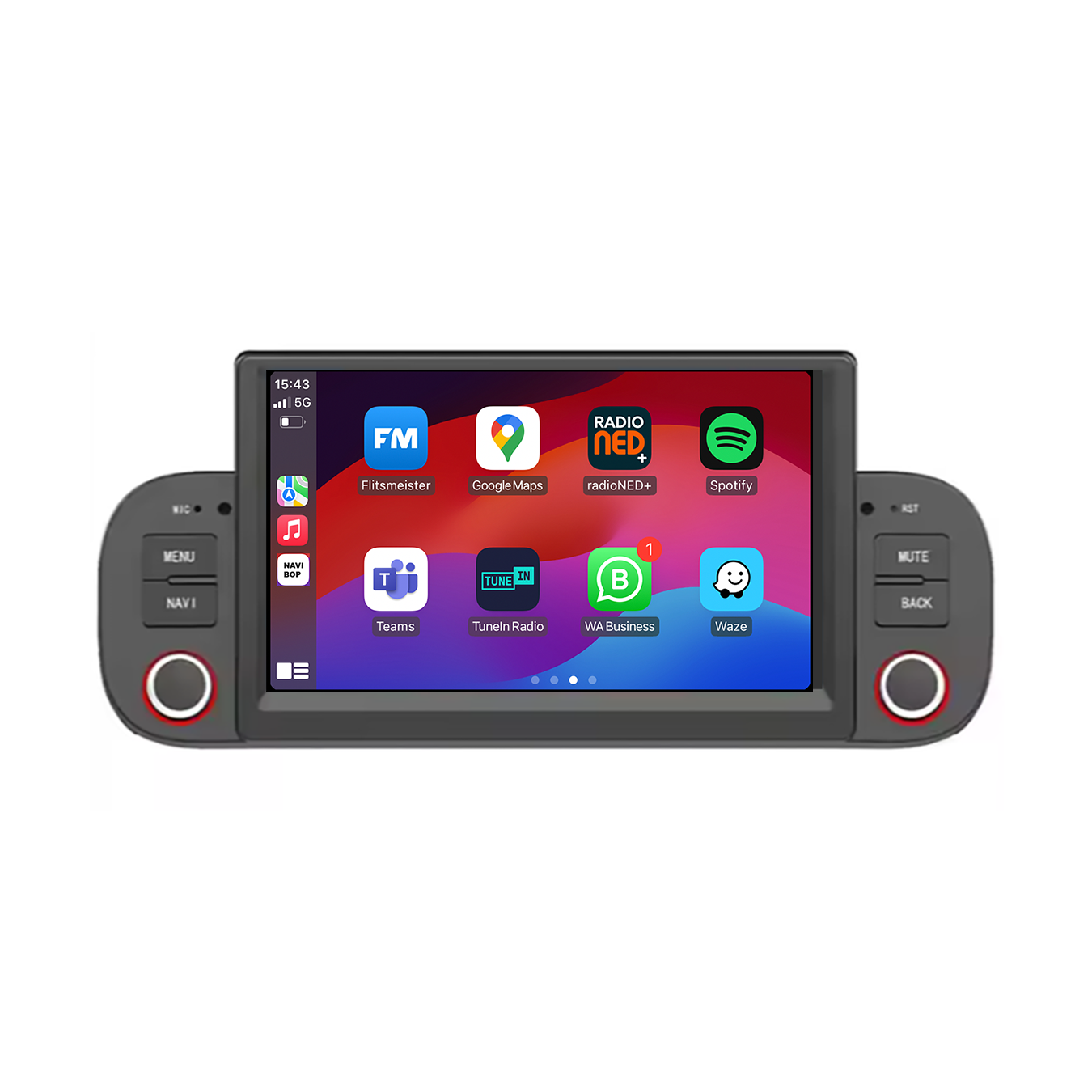 Fiat Panda | Autoradio | CarPlay & Android Auto | Android 15.0 | 2003 t/m 2012