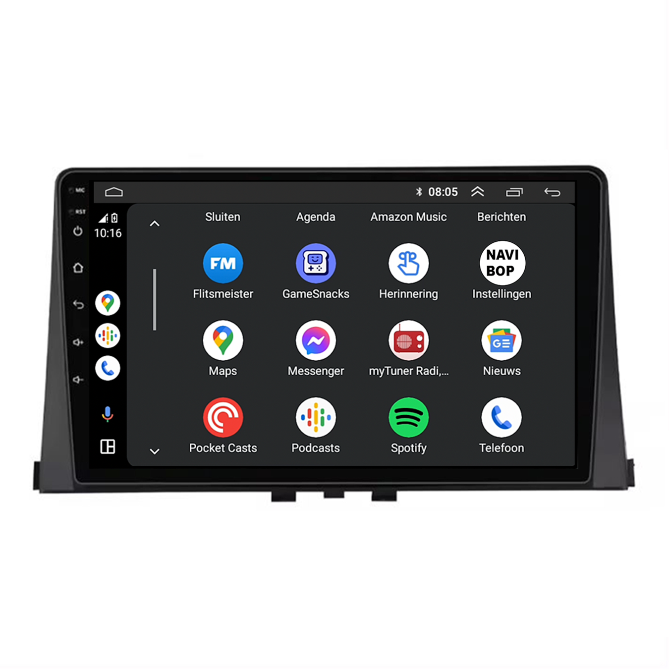 Citroen Berlingo | Autoradio | CarPlay & Android Auto | Android 15.0 | 2008 t/m 2019
