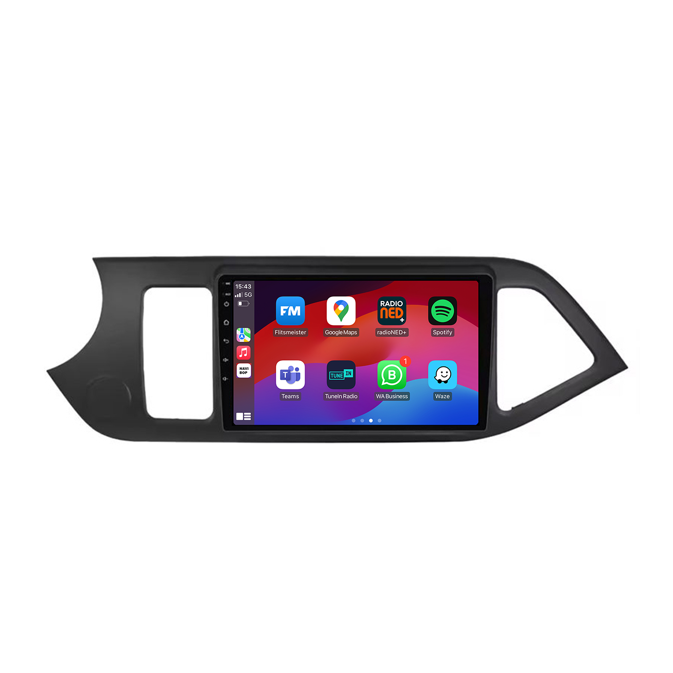 Kia Picanto | Autoradio | CarPlay & Android Auto | Android 15.0 | 2016 t/m 2022