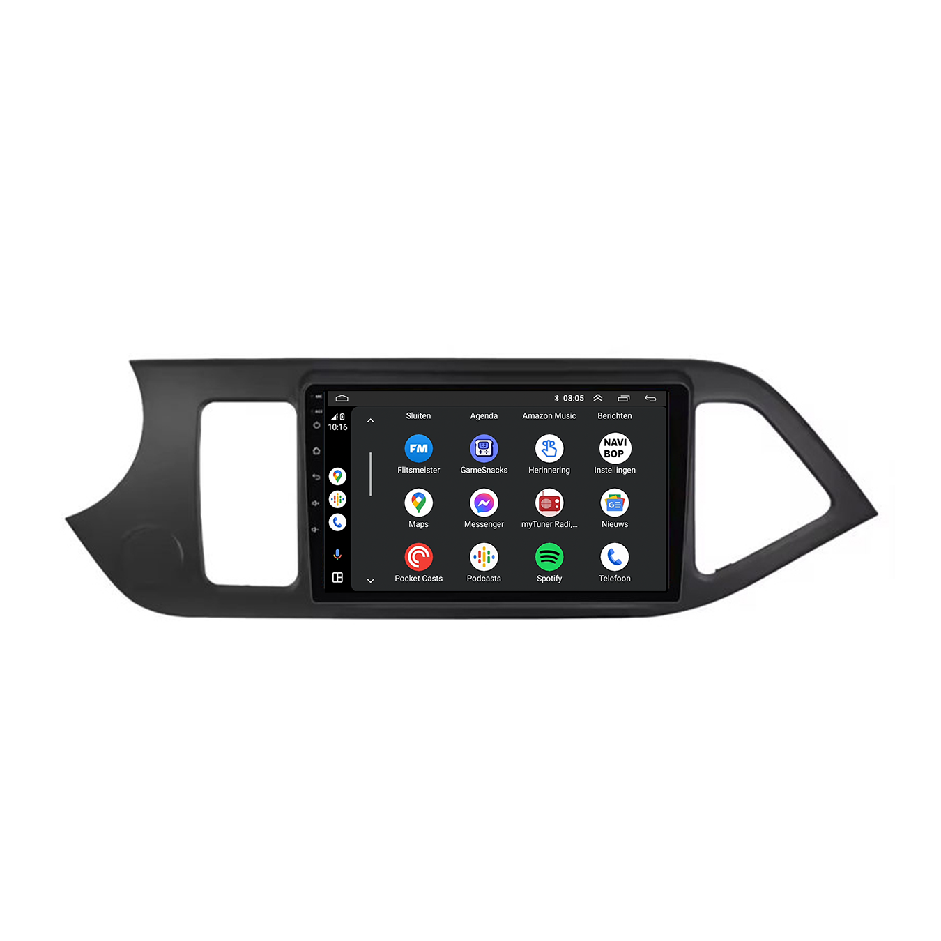 Kia Picanto | Autoradio | CarPlay & Android Auto | Android 15.0 | 2016 t/m 2022