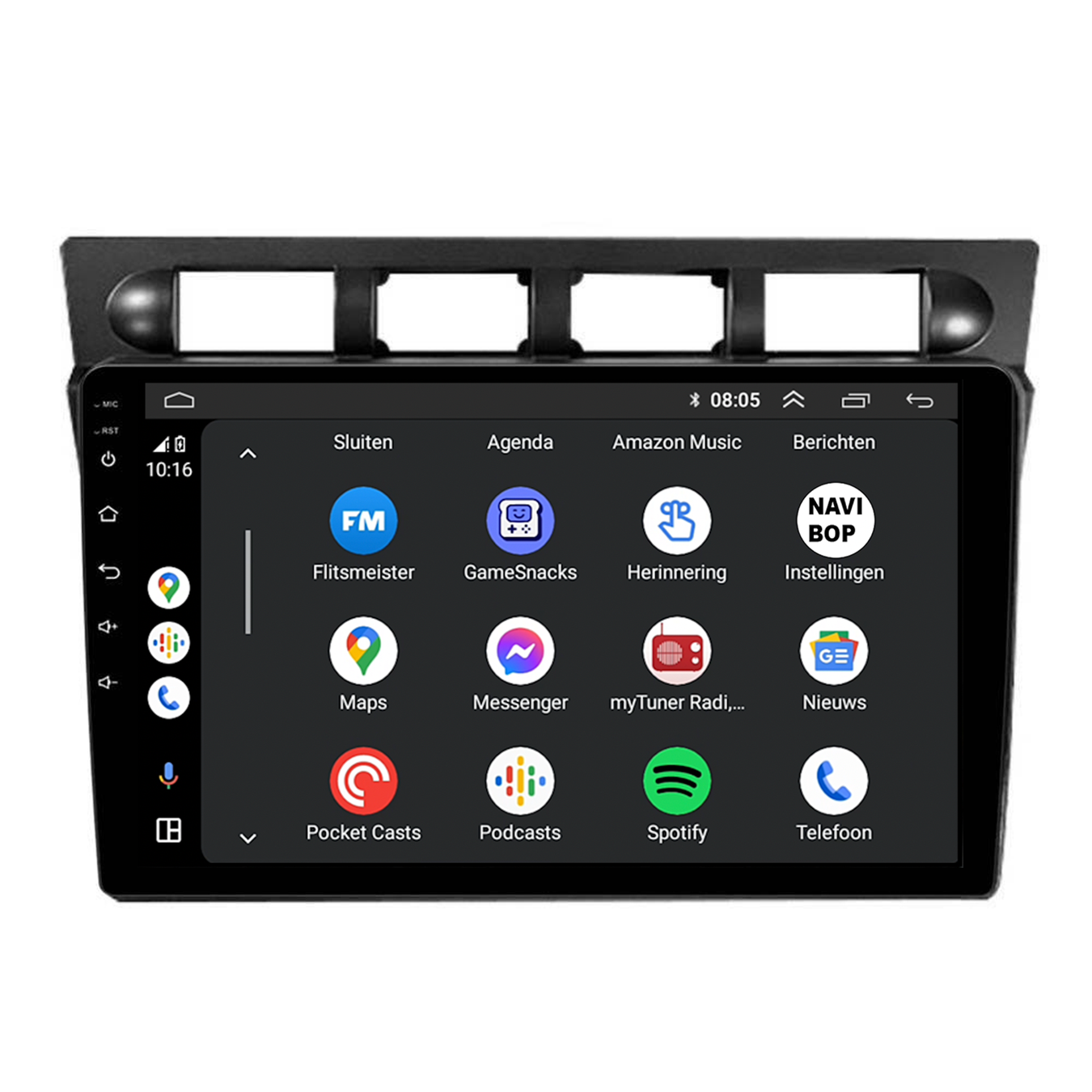 Kia Picanto | Autoradio | CarPlay & Android Auto | Android 15.0 | 2016 t/m 2022