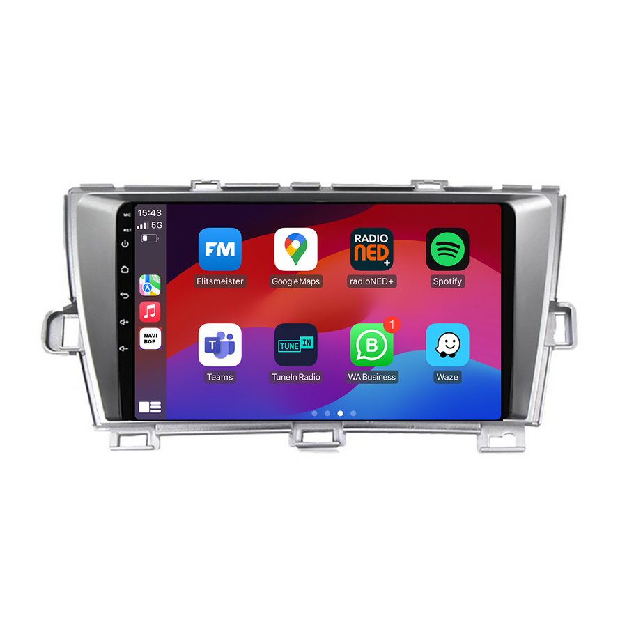 Toyota prius - Zilver | Autoradio | CarPlay & Android Auto | Android 15.0 | 2009 t/m 2015