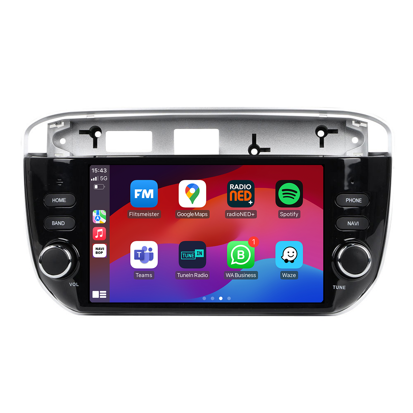 Fiat Punto Evo | Autoradio | CarPlay & Android Auto | Android 15.0 | 2010 t/m 2015