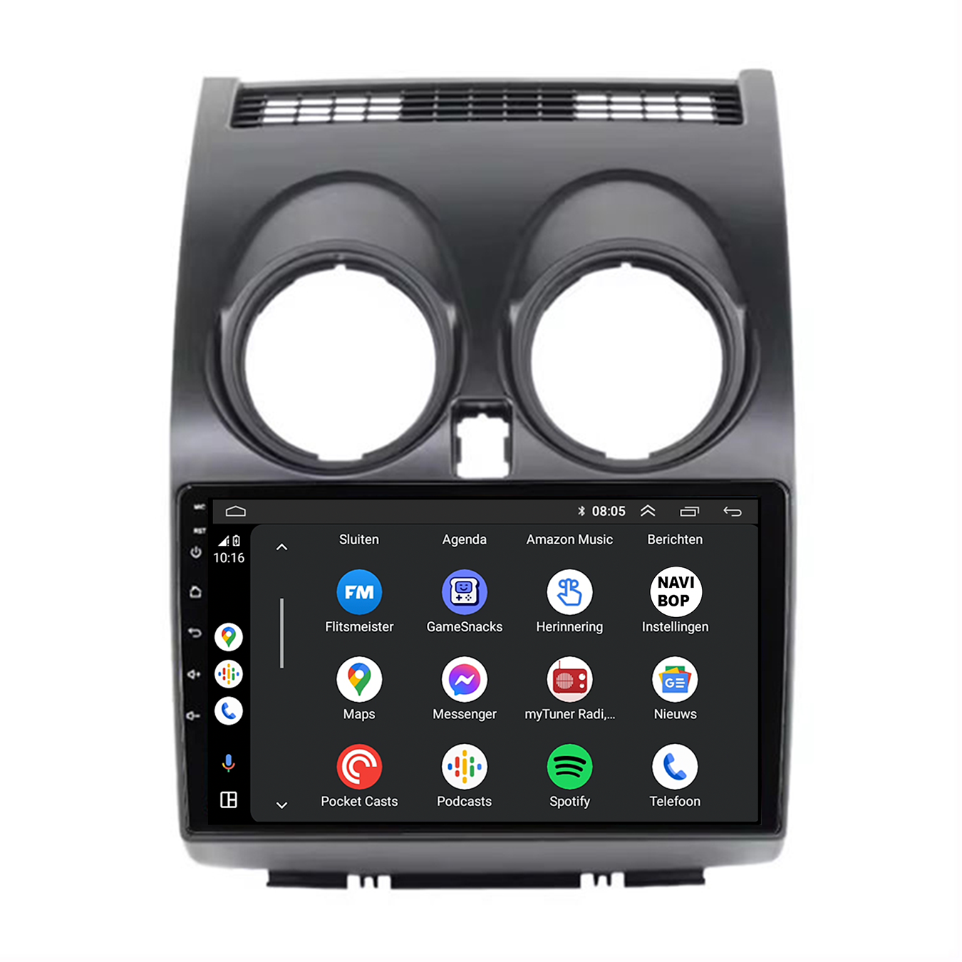 Nissan Qashqai | Autoradio | CarPlay & Android Auto | Android 15.0 | 2013 t/m 2021