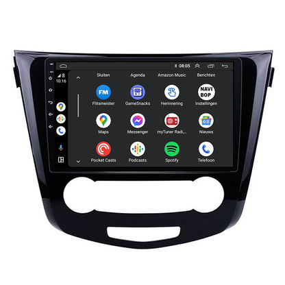 Nissan X-trail | Autoradio | CarPlay & Android Auto | Android 15.0 | 2013 t/m 2021