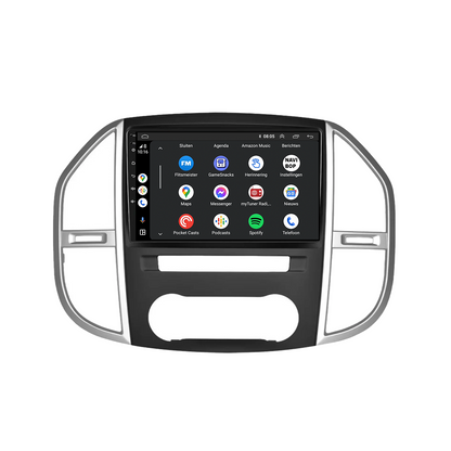 Mercedes Vito | Autoradio | CarPlay & Android Auto | Android 15.0 | 2014 t/m 2022