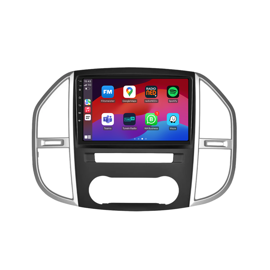 Mercedes Vito | Autoradio | CarPlay & Android Auto | Android 15.0 | 2014 t/m 2022