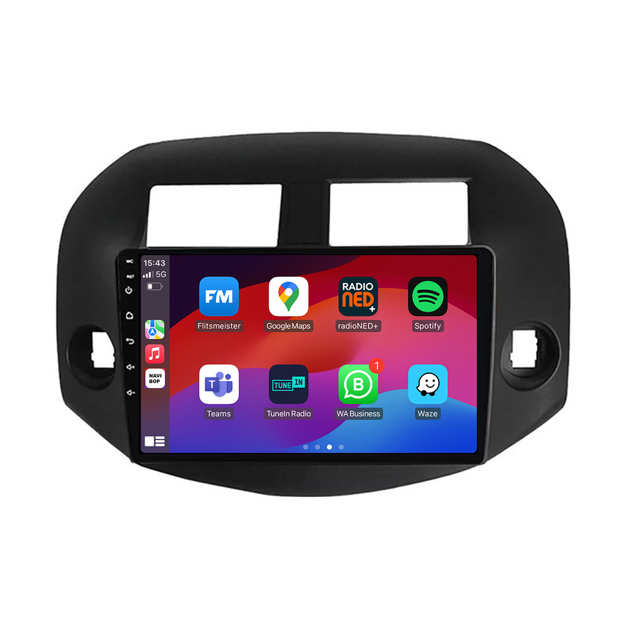 Toyota RAV4 | Autoradio | CarPlay & Android Auto | Android 15.0 | 2006 t/m 2013