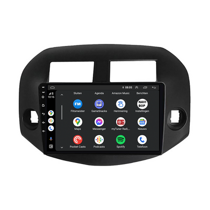 Toyota RAV4 | Autoradio | CarPlay & Android Auto | Android 15.0 | 2006 t/m 2013