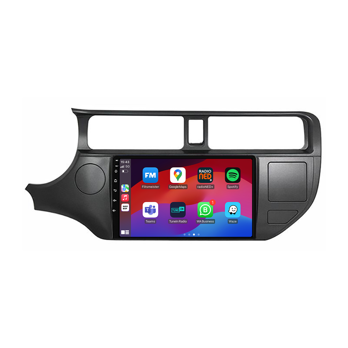Kia Rio | Autoradio | CarPlay & Android Auto | Android 15.0 | 2016 t/m 2022
