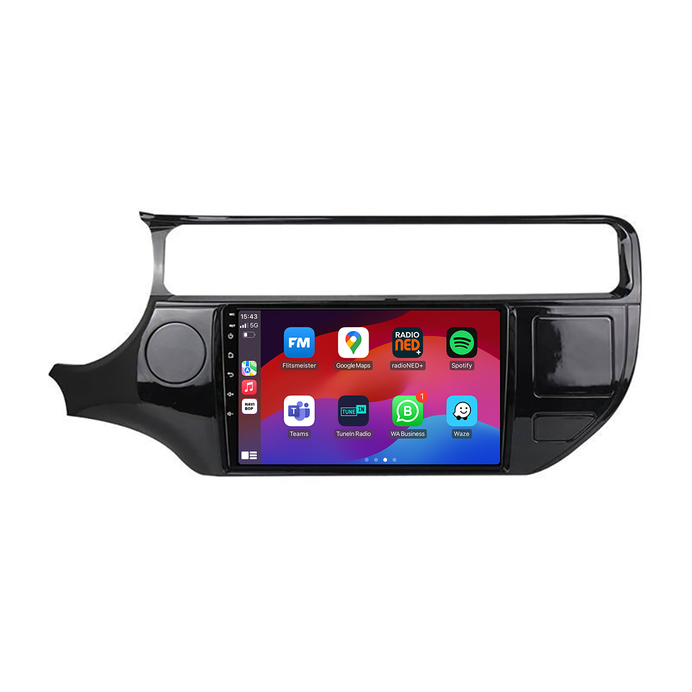 Kia Rio | Autoradio | CarPlay & Android Auto | Android 15.0 | 2016 t/m 2022