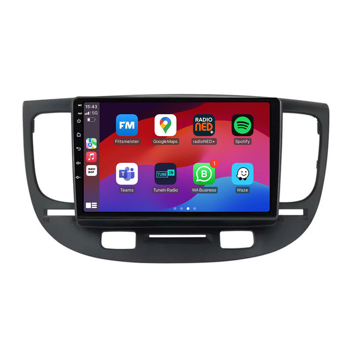 Kia Rio | Autoradio | CarPlay & Android Auto | Android 15.0 | 2016 t/m 2022