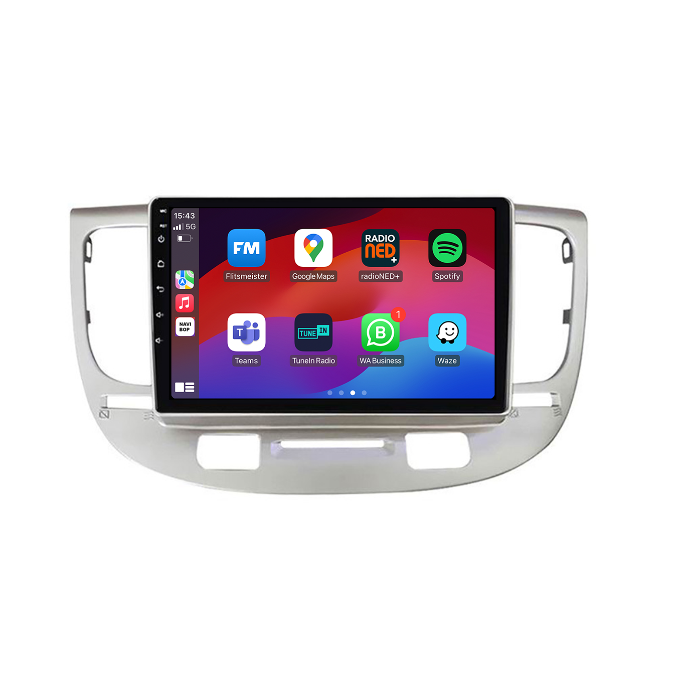 Kia Rio | Autoradio | CarPlay & Android Auto | Android 15.0 | 2016 t/m 2022