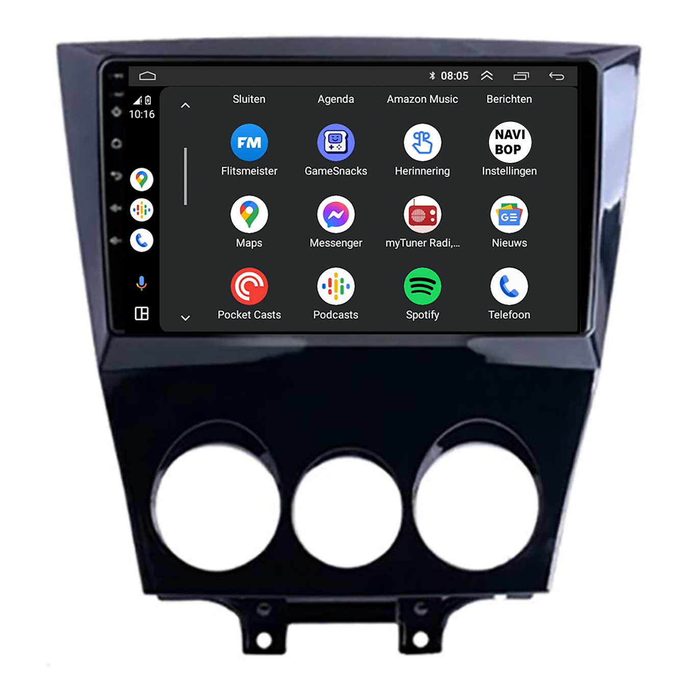 Mazda RX-8 | Autoradio | CarPlay & Android Auto | Android 15.0 | 2009 t/m 2011