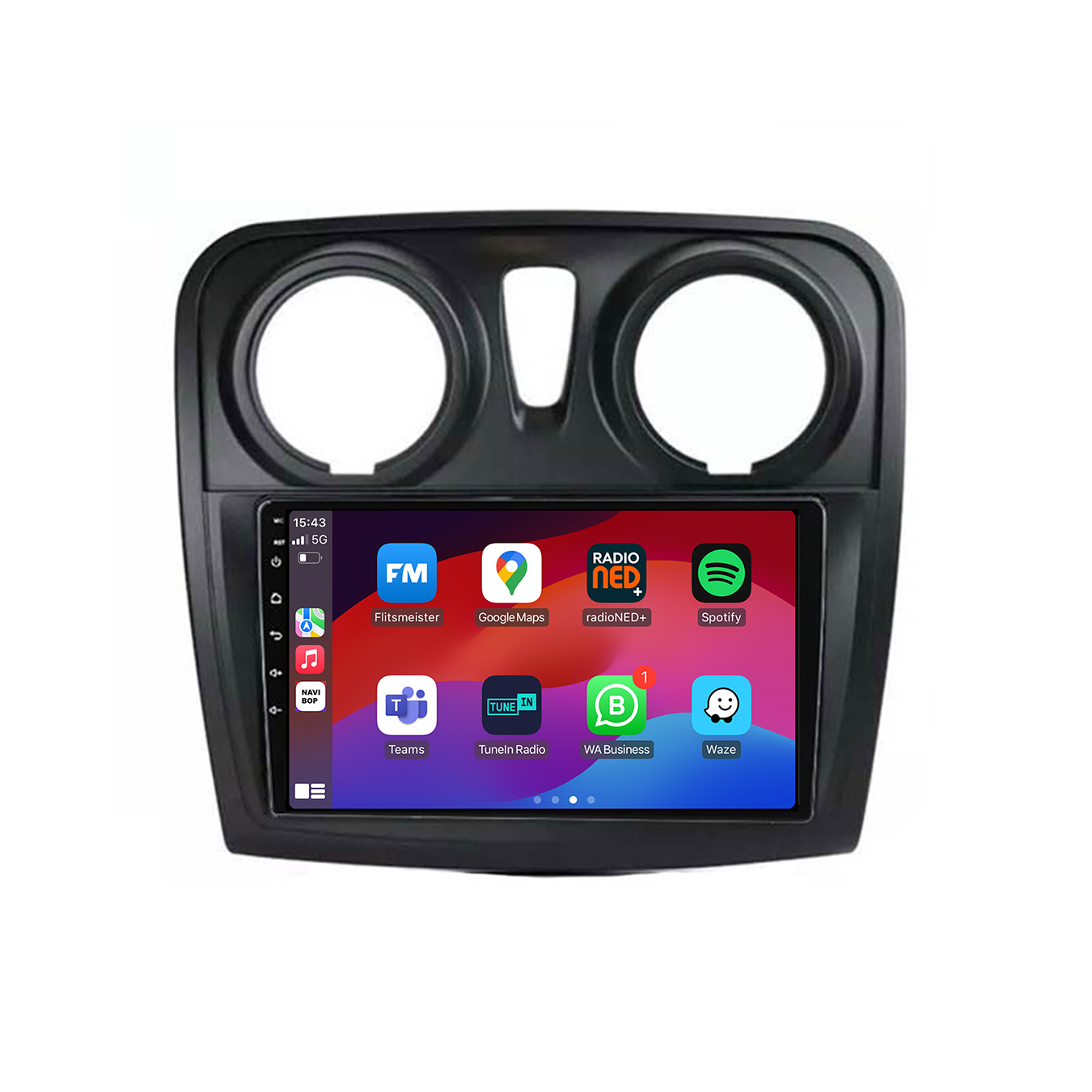 Dacia Sandero | Autoradio | CarPlay & Android Auto | Android 15.0 | 2012 t/m 2020