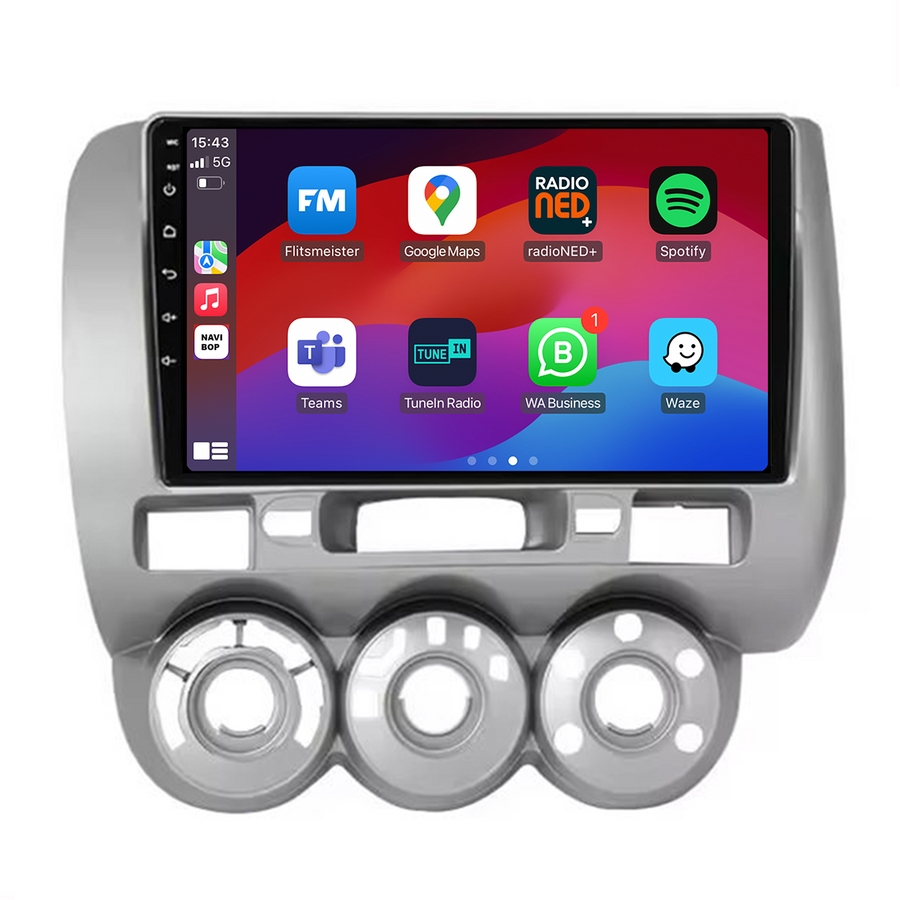 Honda Jazz | Autoradio | CarPlay & Android Auto | Android 15.0 | 2002 t/m 2008
