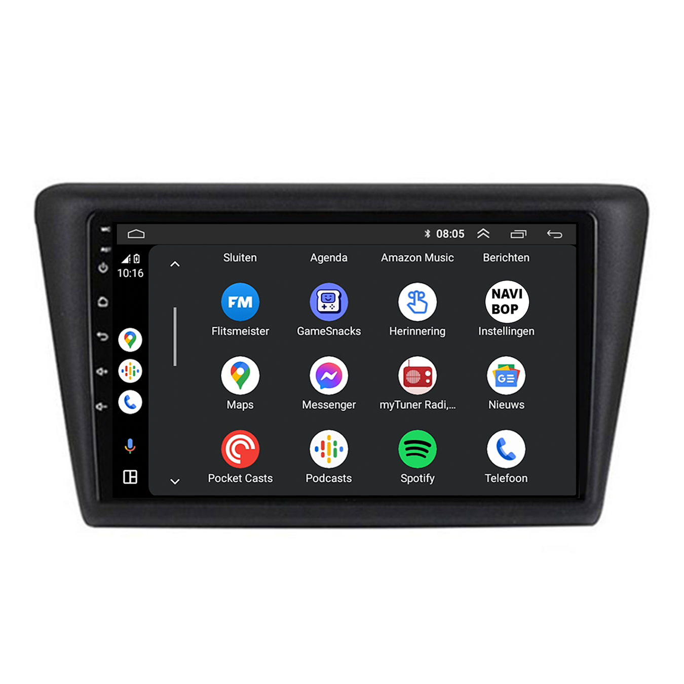 Skoda Rapid | Autoradio | CarPlay & Android Auto | Android 15.0 | 2013 t/m 2019