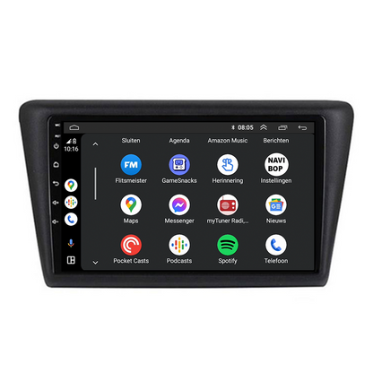 Skoda Rapid | Autoradio | CarPlay & Android Auto | Android 15.0 | 2013 t/m 2019