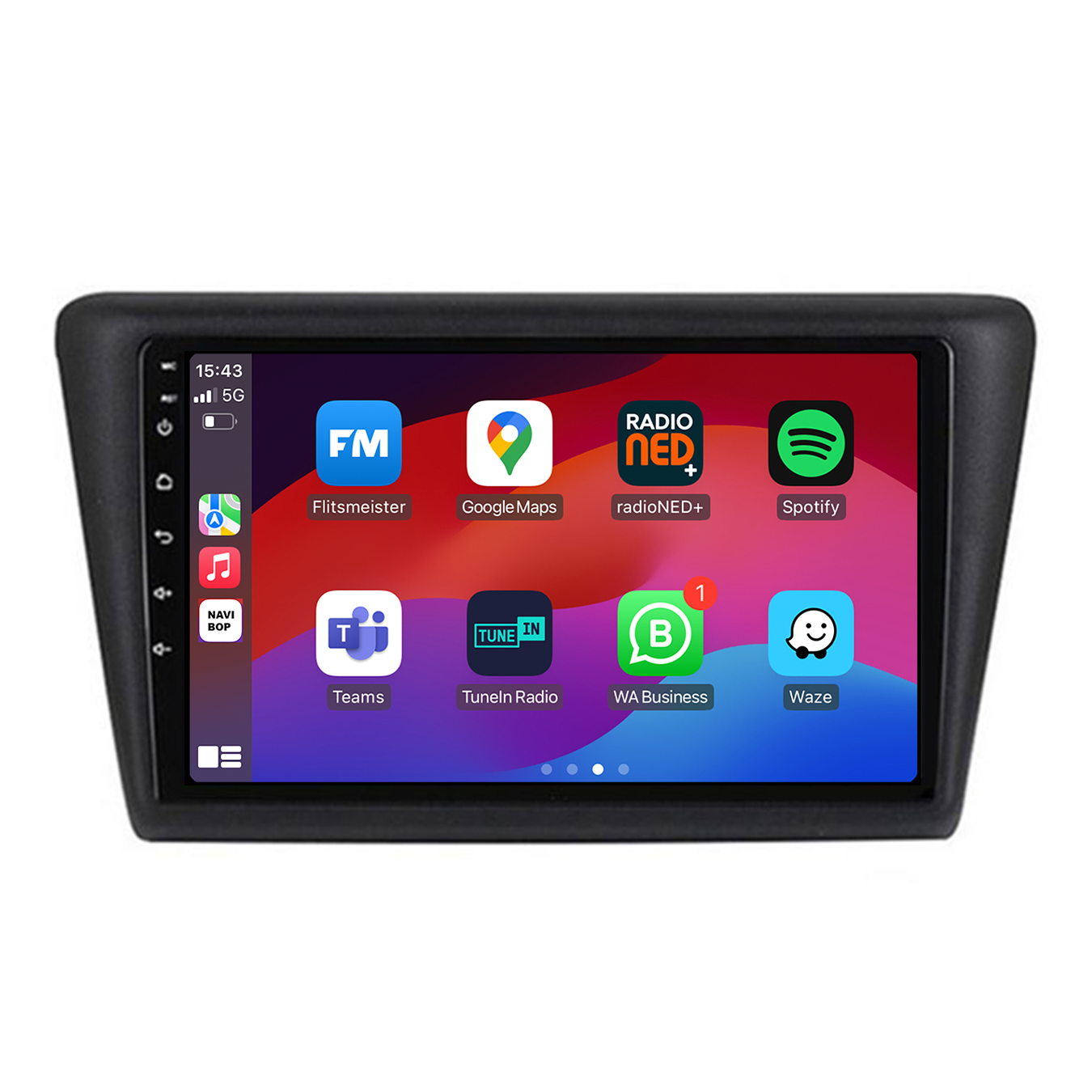 Skoda Rapid | Autoradio | CarPlay & Android Auto | Android 15.0 | 2013 t/m 2019