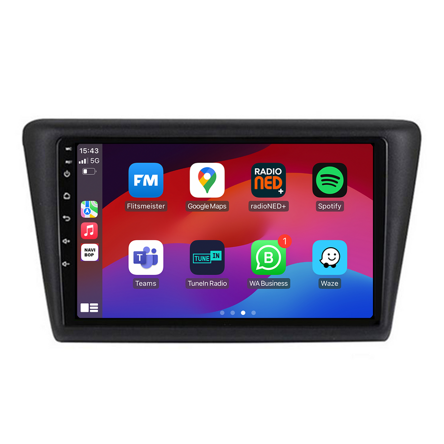 Skoda Rapid | Autoradio | CarPlay & Android Auto | Android 15.0 | 2013 t/m 2019