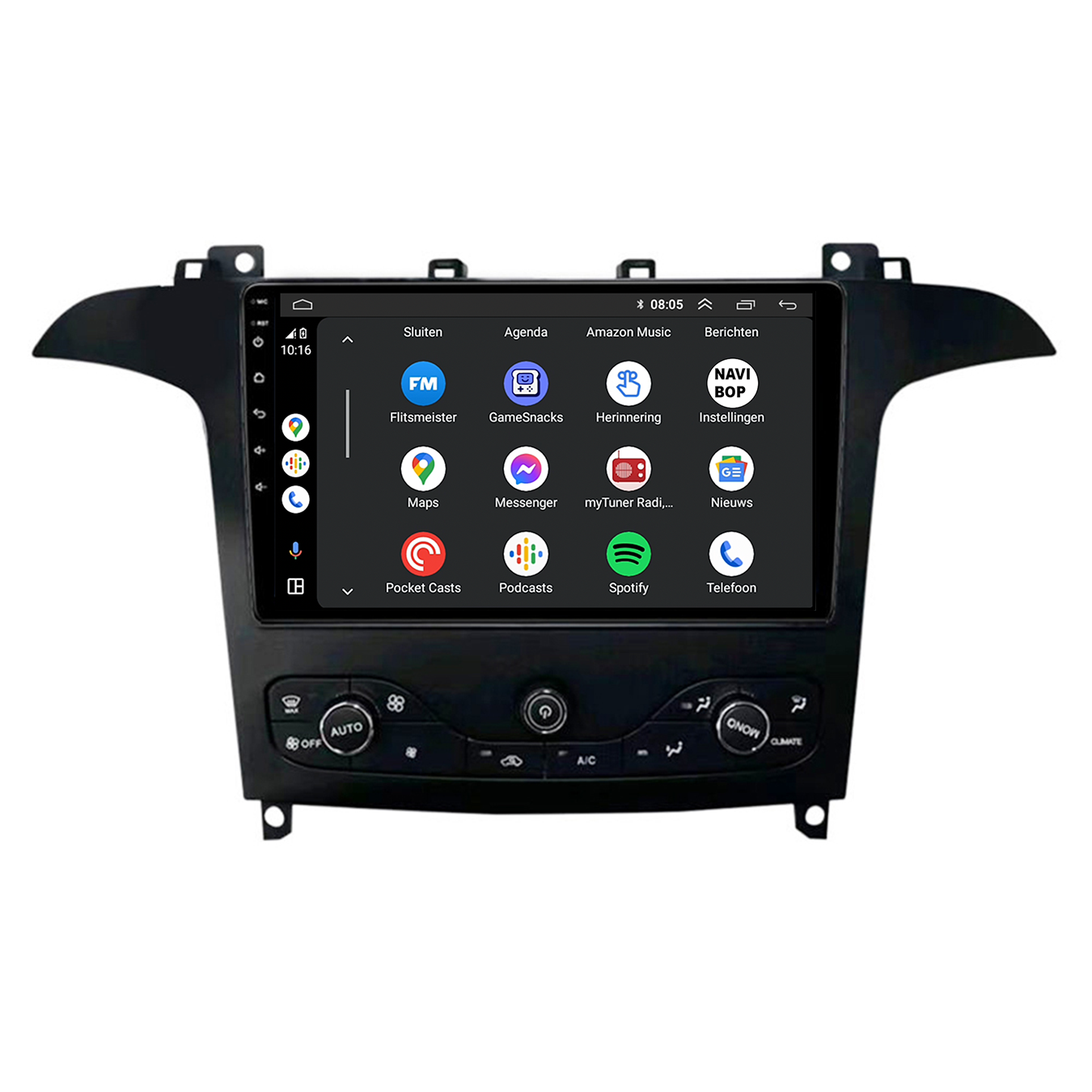 Ford S-max | Autoradio | CarPlay & Android Auto | Android 15.0 | 2009 t/m 2015